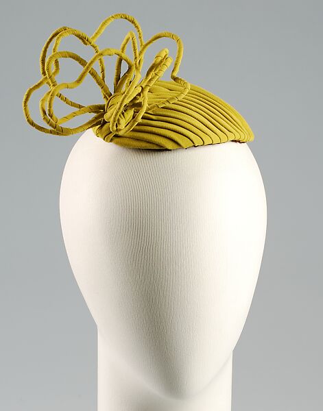 Cocktail hat, Lillie Rubin, Synthetic , American 