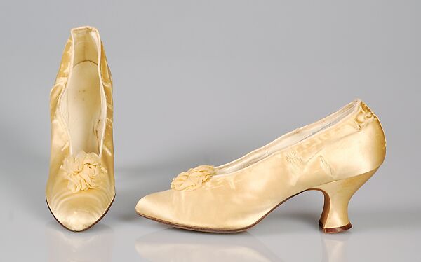 Evening pumps, Alfred J. Cammeyer (American, founded New York, active 1875–1930s), Silk, American 