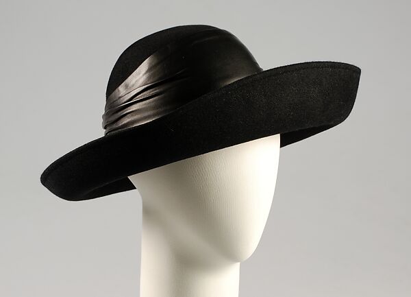 Hat, Frank Olive, Wool, leather, American 