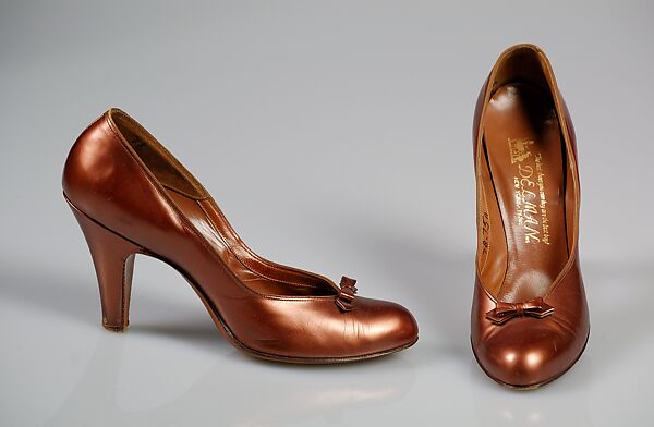 Pumps, Delman (American, founded 1919), Leather, American 
