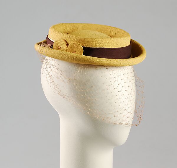 Hat, Tatiana (American), Straw, silk, American 