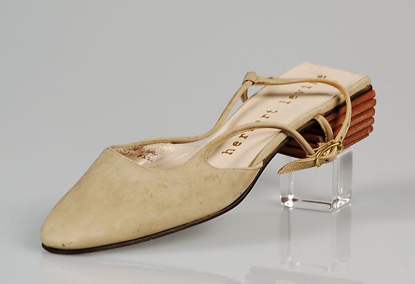 Shoes, Beth Levine (American, Patchogue, New York 1914–2006 New York), Leather, American 