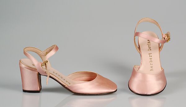 Evening shoes, Beth Levine (American, Patchogue, New York 1914–2006 New York), Silk, American 