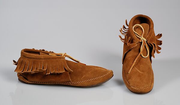 Moccasins, Minnetonka Moccasin (founded 1946), Leather, American 