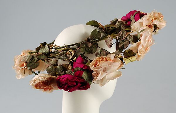 Picture hat, Attributed to Sally Victor (American, 1905–1977), silk, plastic, American