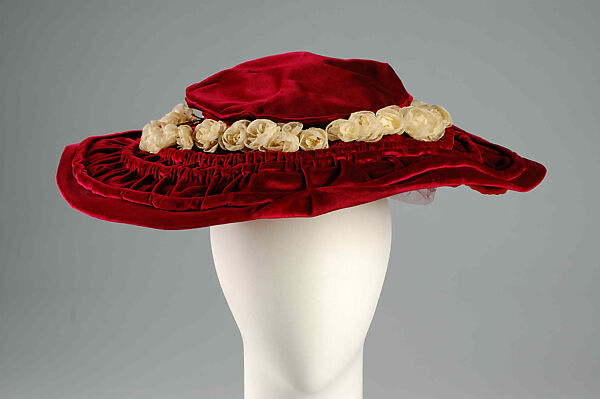 Hat, Camille Roger, Silk, French 