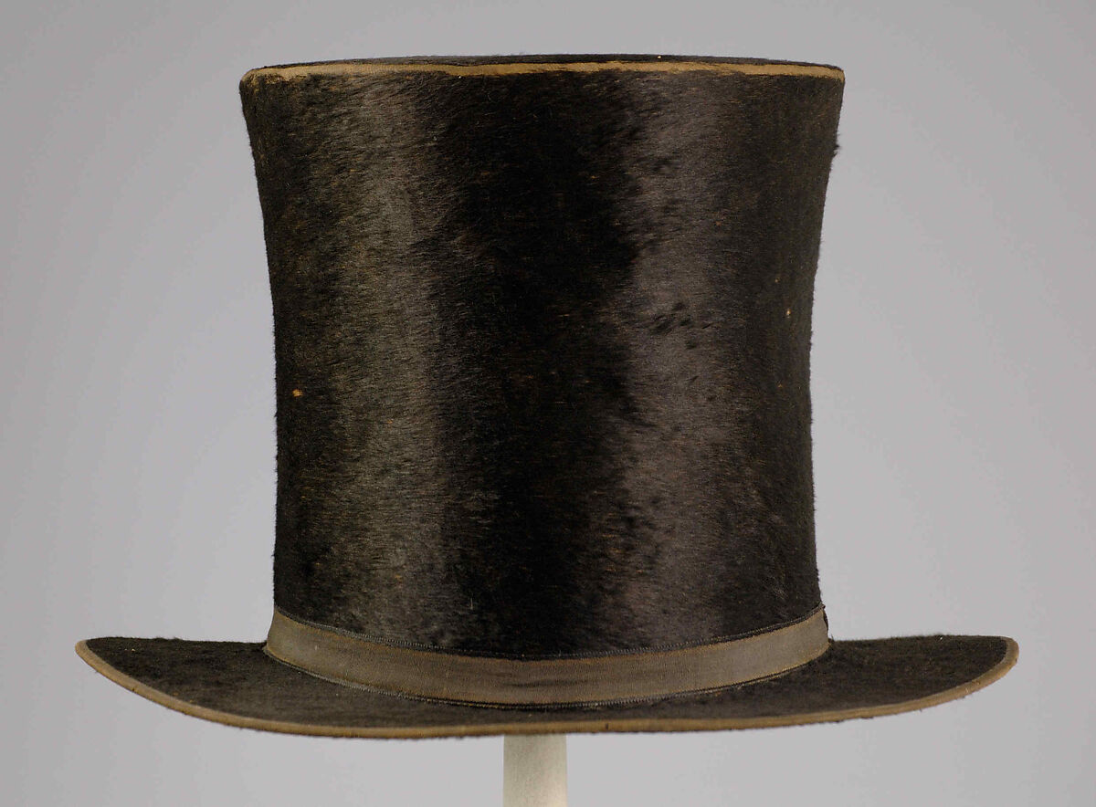 Top hat, Silk, fur, American 