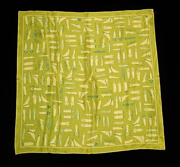 Scarf, Vera Neumann (American, 1907–1993), Silk, American 