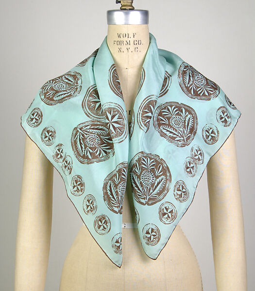 Scarf, Vera Neumann (American, 1907–1993), Silk, American 