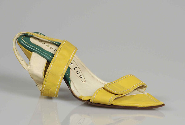 Sandals, Beth Levine (American, Patchogue, New York 1914–2006 New York), Leather, American 