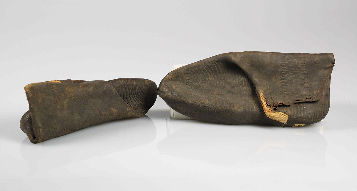 Galoshes, Rubber, cotton, probably Central American 