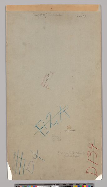 Design for "Angels of Praise" medallion window, Louis C. Tiffany (American, New York 1848–1933 New York), Transparent and opaque watercolor, ink and graphite on paper mounted on paperboard, American