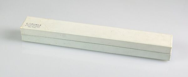 Fan, C. Leviéle, Ivory, silk, sequins, paper, American