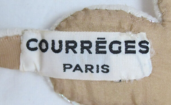 Dress, André Courrèges (French, Pau 1923–2016 Neuilly-sur-Seine), plastic (cellulose acetate/styrene-butadiene copolymer), rayon, silk, cotton, metal, French