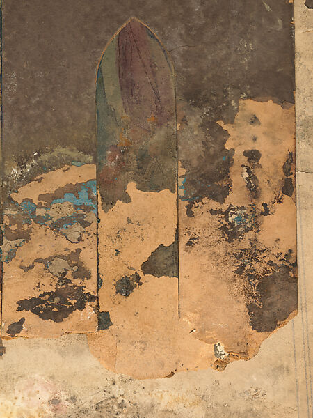 Design for an urn, Louis C. Tiffany (American, New York 1848–1933 New York), Watercolor, pen and brown ink, and graphite on artist board, American