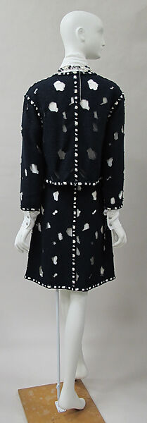 Ensemble, House of Chanel (French, founded 1910), cotton, acrylic, nylon, polyester, leather, metal, French