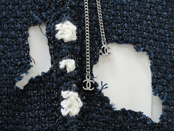 Ensemble, House of Chanel (French, founded 1910), cotton, acrylic, nylon, polyester, leather, metal, French