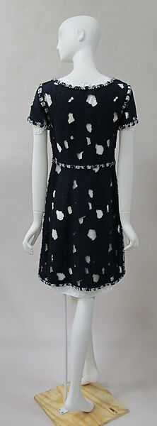 Ensemble, House of Chanel (French, founded 1910), cotton, synthetic, leather, metal, French