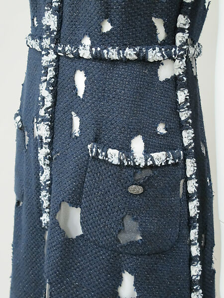 Ensemble, House of Chanel (French, founded 1910), cotton, synthetic, leather, metal, French