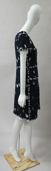 Ensemble, House of Chanel (French, founded 1910), cotton, synthetic, leather, metal, French