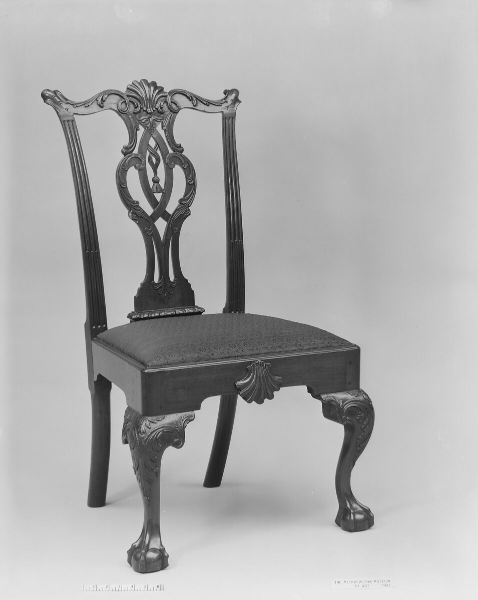 Side chair, Mahogany, white pine, American 