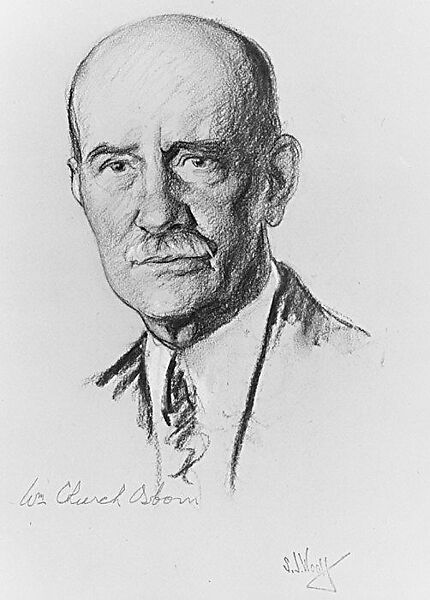 William Church Osborne, Samuel Johnson Woolf (American, New York 1880–1948 New York), Charcoal and white chalk on paper, American