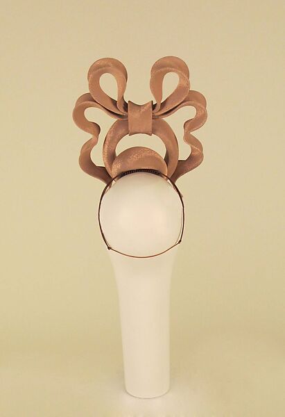 Hat, Philip Treacy (Irish, born 1966), silk, metal, synthetic, British