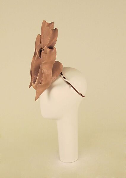 Hat, Philip Treacy (Irish, born 1966), silk, metal, synthetic, British