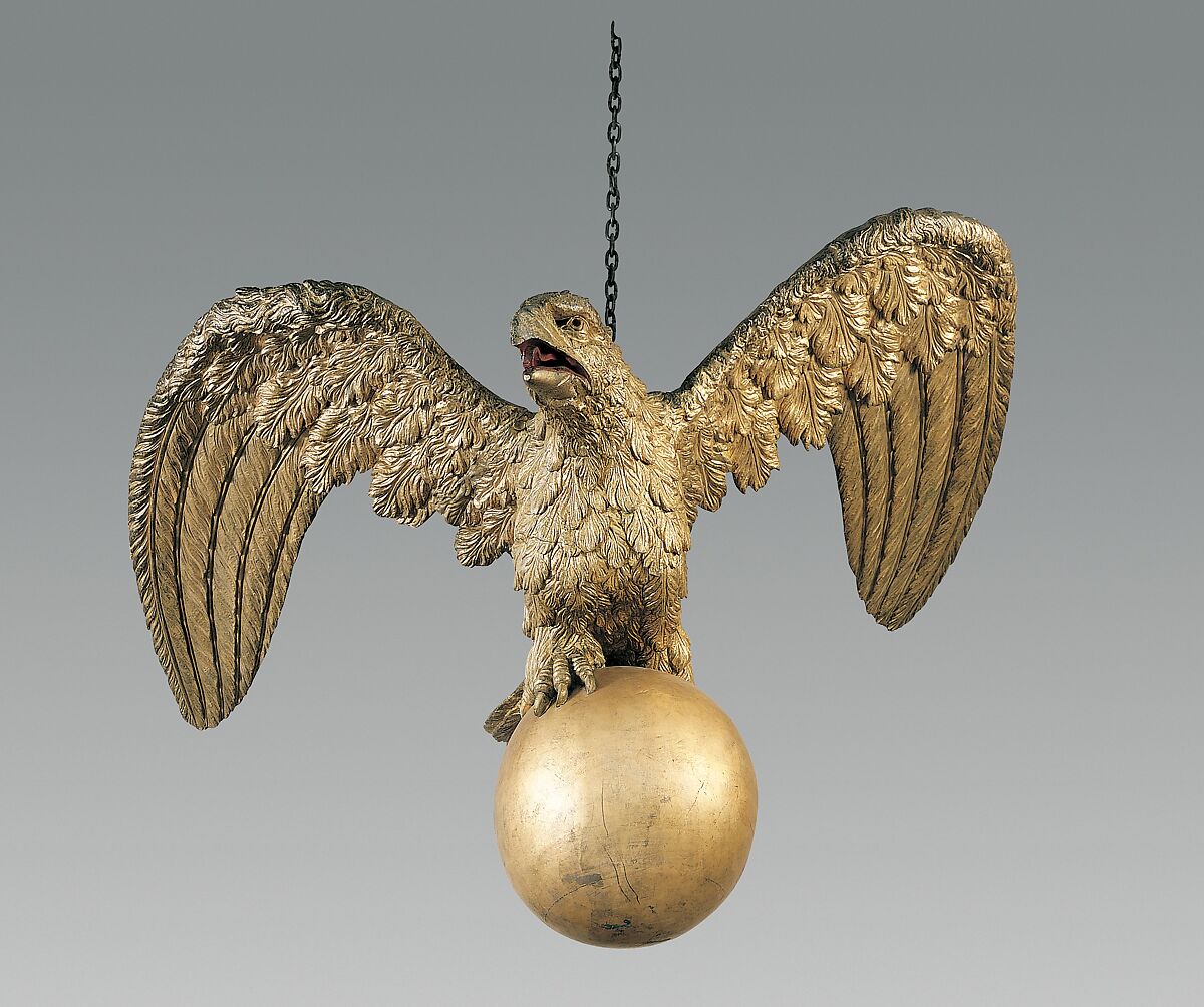 Eagle, William Rush  American, Carved wood (probably Eastern white pine), gessoed and gilded, and cast iron, painted, American