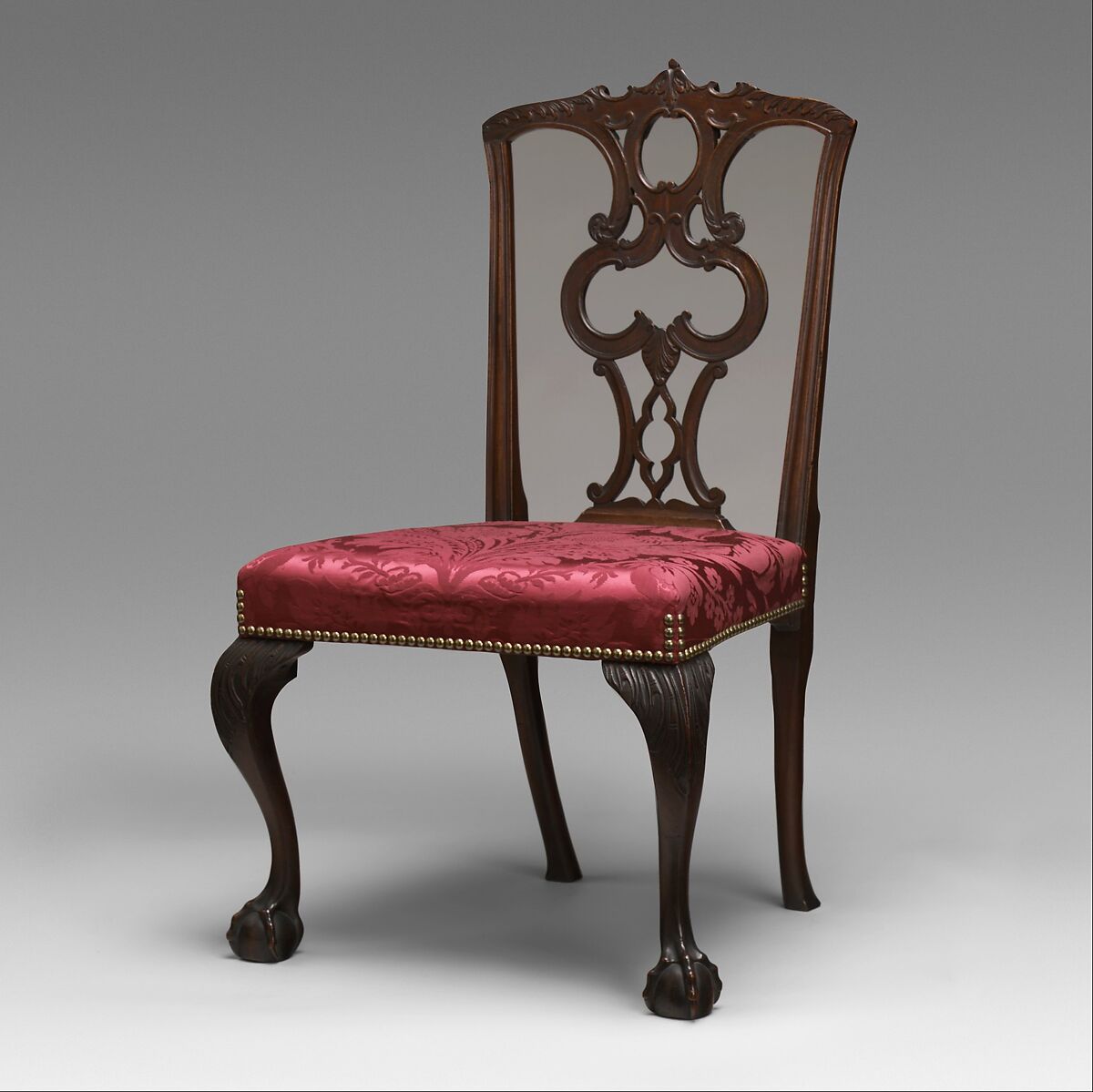 Side chair, Mahogany, maple, white pine, American 