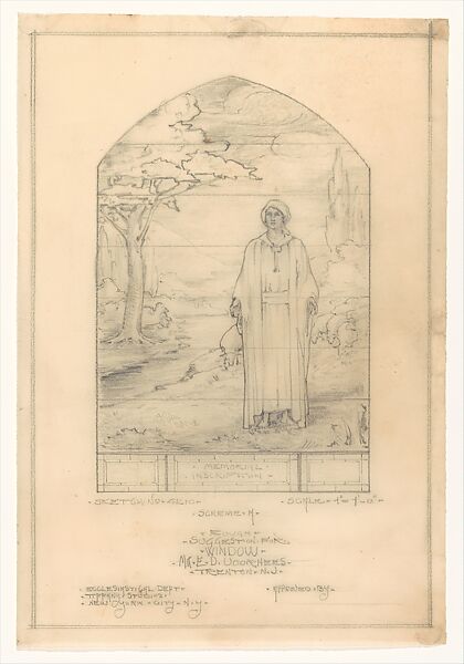 Louis C. Tiffany | Design for window | American | The Metropolitan ...