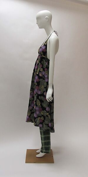 Ensemble, Perry Ellis Sportswear Inc. (American, founded 1978), silk, mother-of-pearl, metal, American