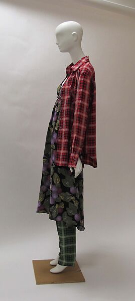 Ensemble, Perry Ellis Sportswear Inc. (American, founded 1978), silk, mother-of-pearl, metal, American