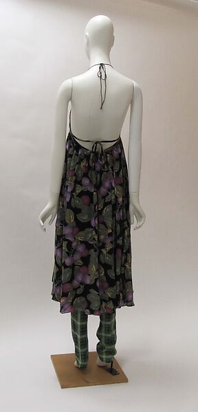 Ensemble, Perry Ellis Sportswear Inc. (American, founded 1978), silk, mother-of-pearl, metal, American