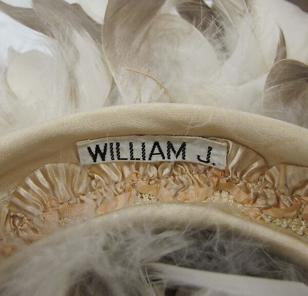 Hat, William J. (American, 1948–1962), feathers, silk, American