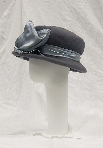 Hat, William J. (American, 1948–1962), synthetic, silk, American