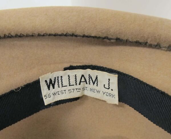 Hat, William J. (American, 1948–1962), wool, American