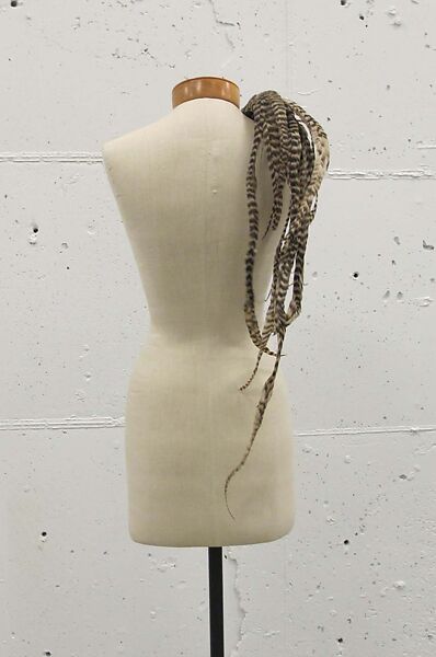 Pin, William J. (American, 1948–1962), feathers, cotton, metal, American