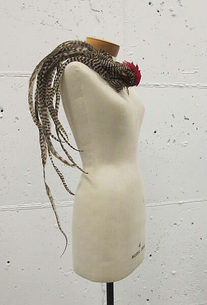 Pin, William J. (American, 1948–1962), feathers, cotton, metal, American