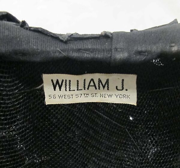 Hat, William J. (American, 1948–1962), straw, synthetic, metal, American