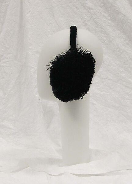 Ear muffs, William J. (American, 1948–1962), synthetic, silk, American