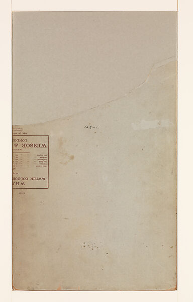 Design for single mosaic panel for "Te Deum Laudamus" triptych, Louis C. Tiffany (American, New York 1848–1933 New York), Brown wash, white gouache, and graphite on paper mounted on board in original mat, American