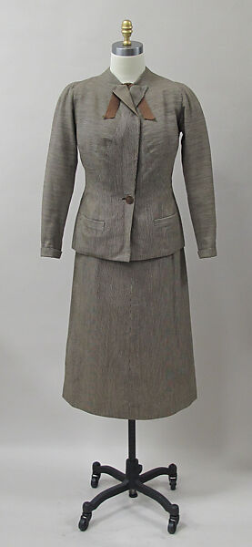 Suit, Charles James (American, born Great Britain, 1906–1978), wool, American 