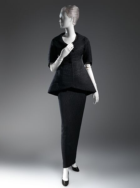 Evening suit, Charles James (American, born Great Britain, 1906–1978), rayon/cotton, American 