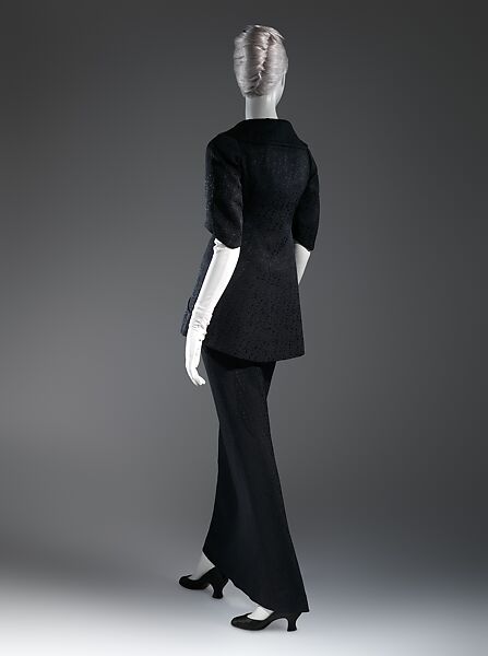 Evening suit, Charles James (American, born Great Britain, 1906–1978), rayon/cotton, American