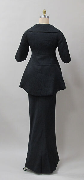 Evening suit, Charles James (American, born Great Britain, 1906–1978), rayon/cotton, American