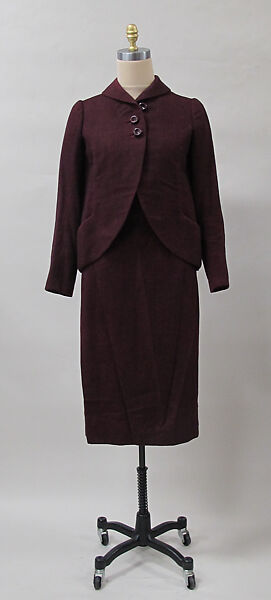 Suit, Charles James (American, born Great Britain, 1906–1978), wool, American 