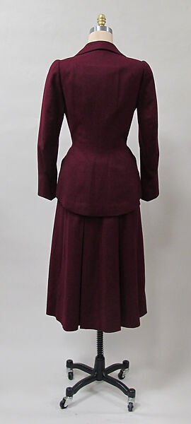 Suit, Charles James (American, born Great Britain, 1906–1978), wool, American