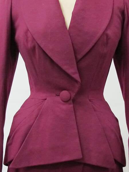 Suit, Charles James (American, born Great Britain, 1906–1978), wool, American