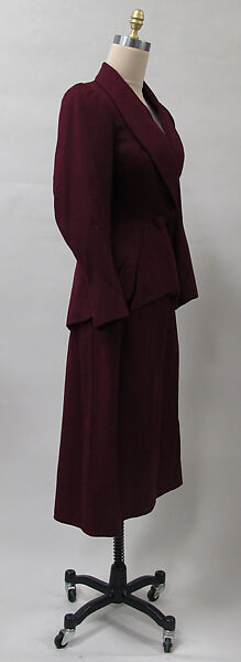 Suit, Charles James (American, born Great Britain, 1906–1978), wool, American